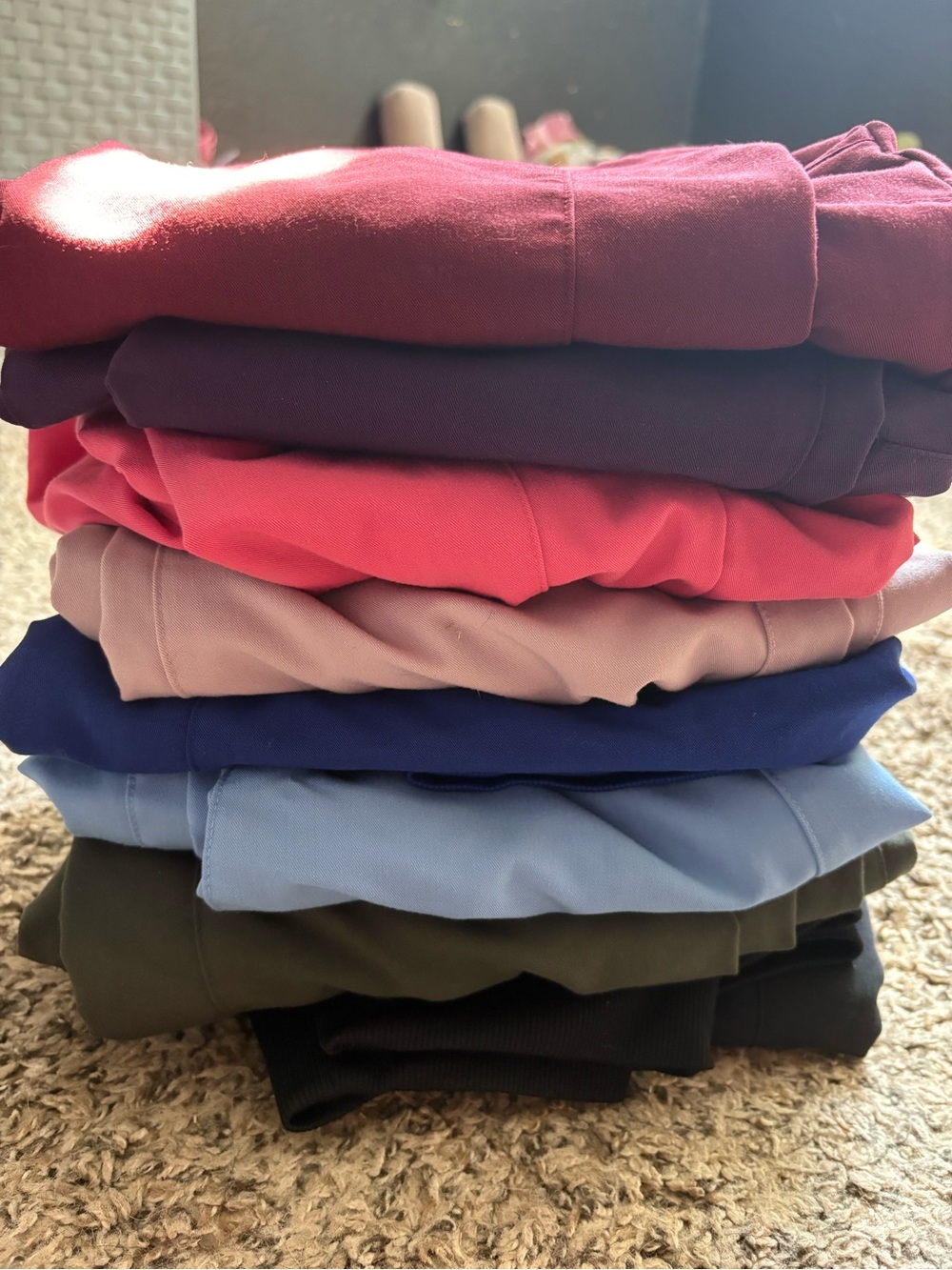Kids Solid Color Stretch Bottoms - Assorted Colors